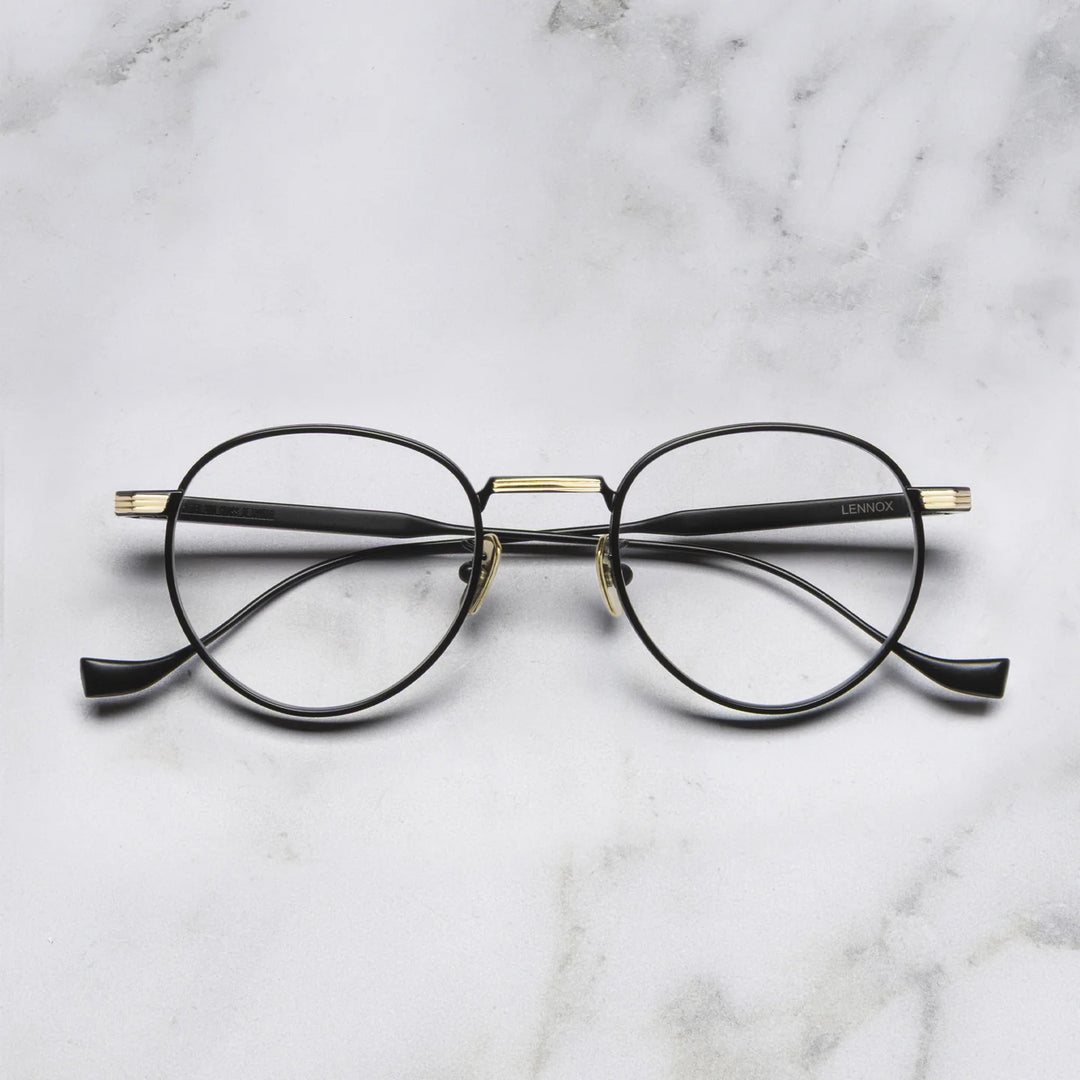 CUTLER AND GROSS KNIGHTSBRIDGE GREEN LENNOX 1428-BLACK/GOLD