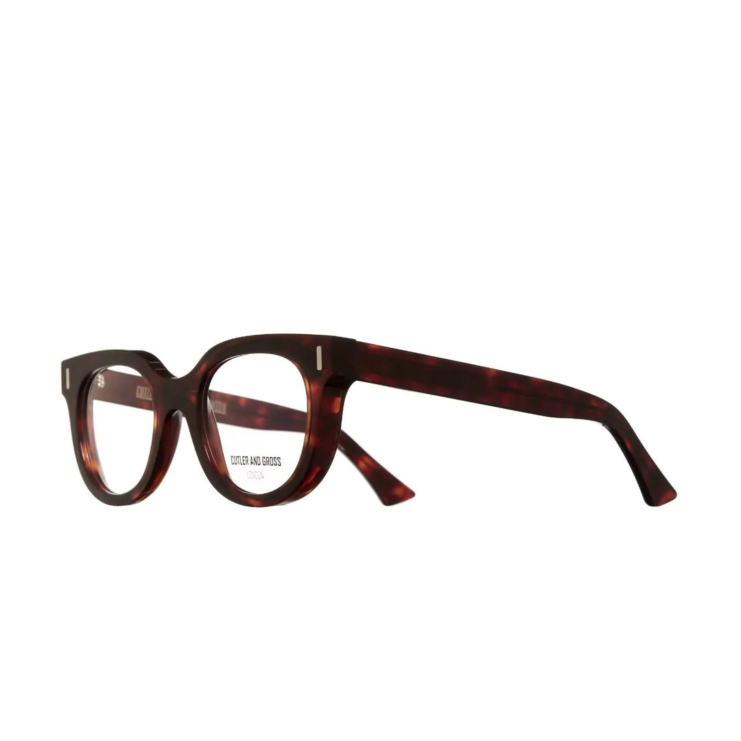 CUTLER AND GROSS 1304 OPTICAL ROUND GLASSES - DARK TURTLE
