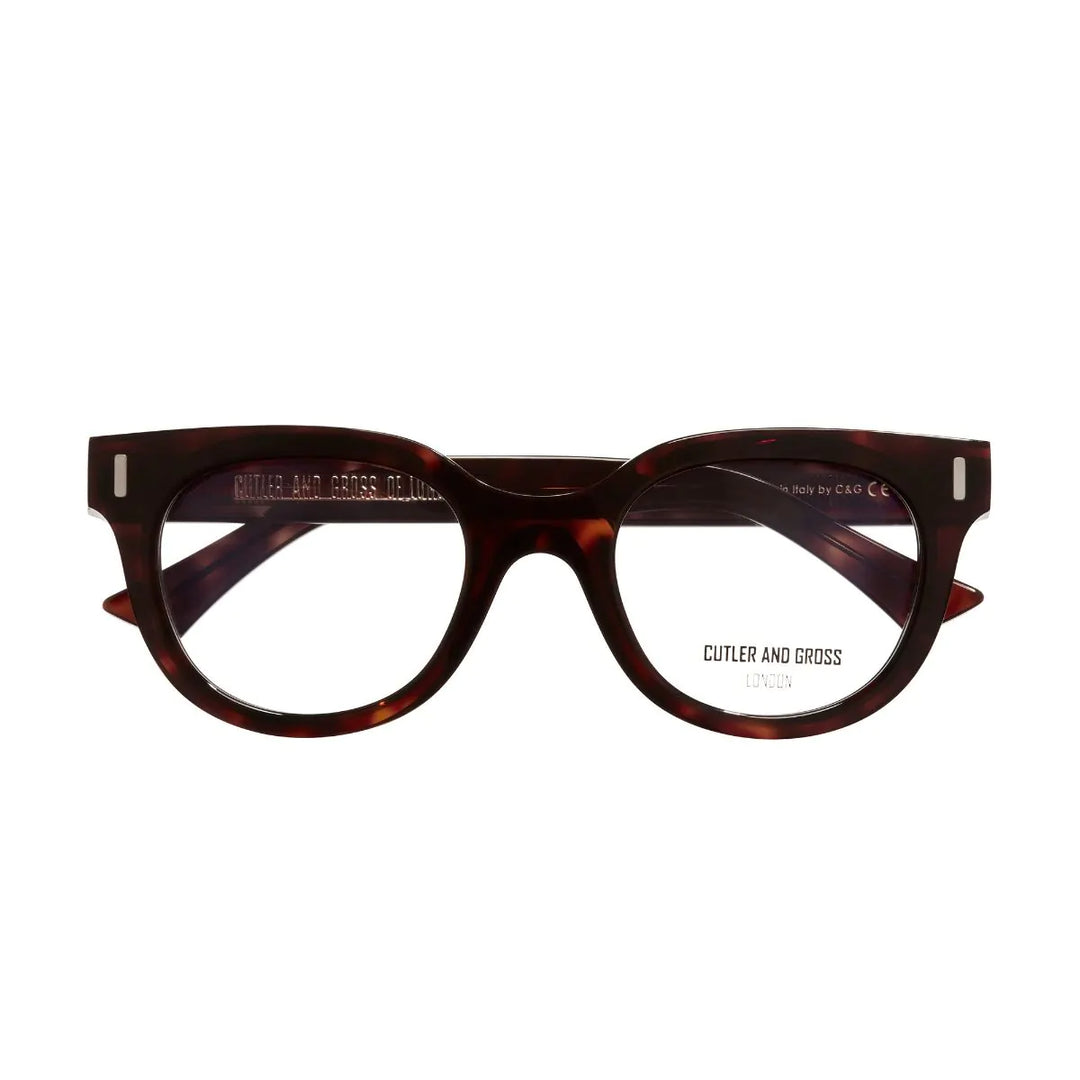 CUTLER AND GROSS 1304 OPTICAL ROUND GLASSES - DARK TURTLE