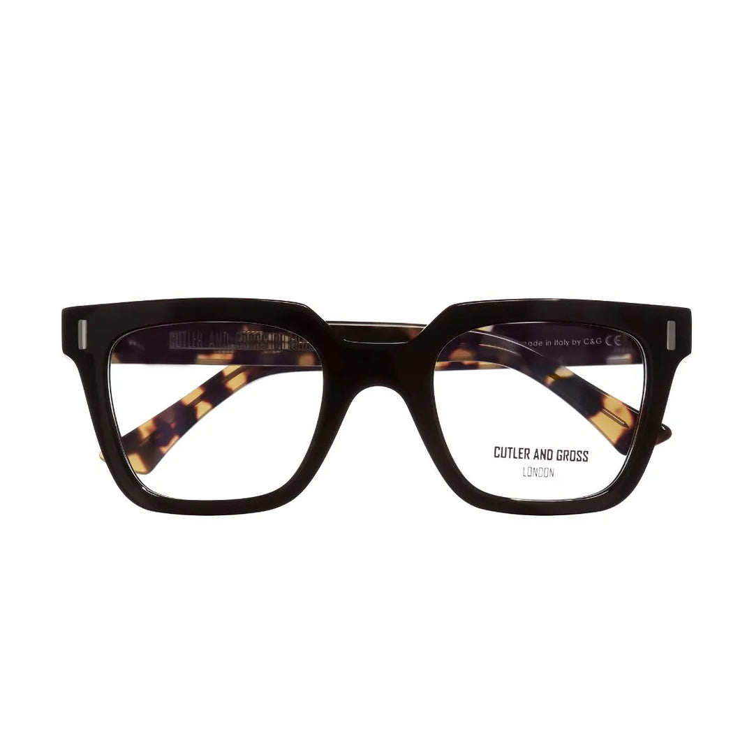 CUTLER AND GROSS 1305 OPTICAL SQUARE GLASSES - BLACK ON CAMO