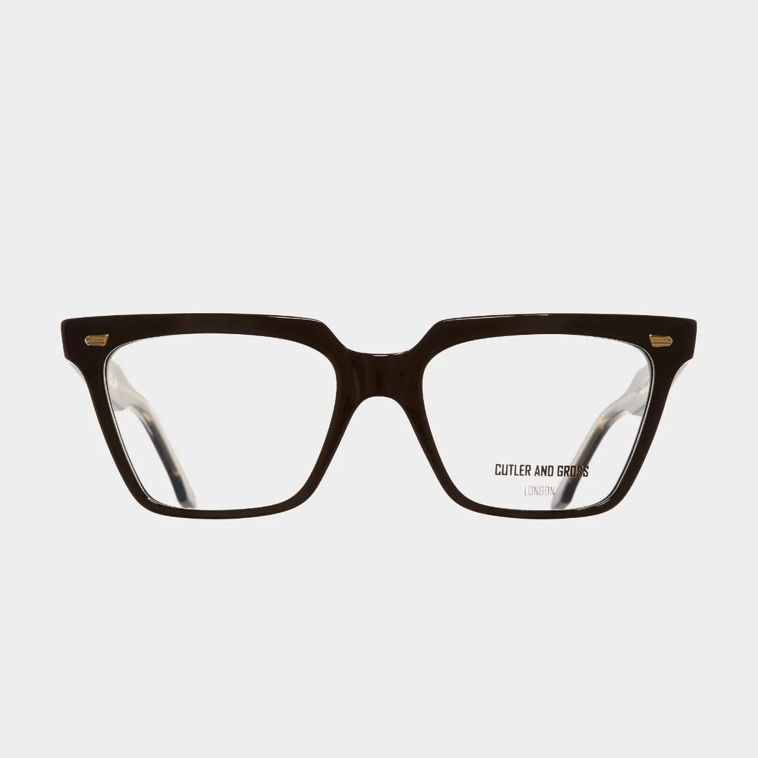 CUTLER AND GROSS 1346 OPTICAL CAT-EYE GLASSES - BLACK TAXI