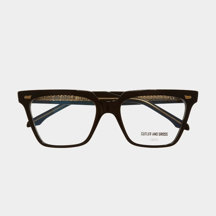 CUTLER AND GROSS 1346 OPTICAL CAT-EYE GLASSES - BLACK TAXI
