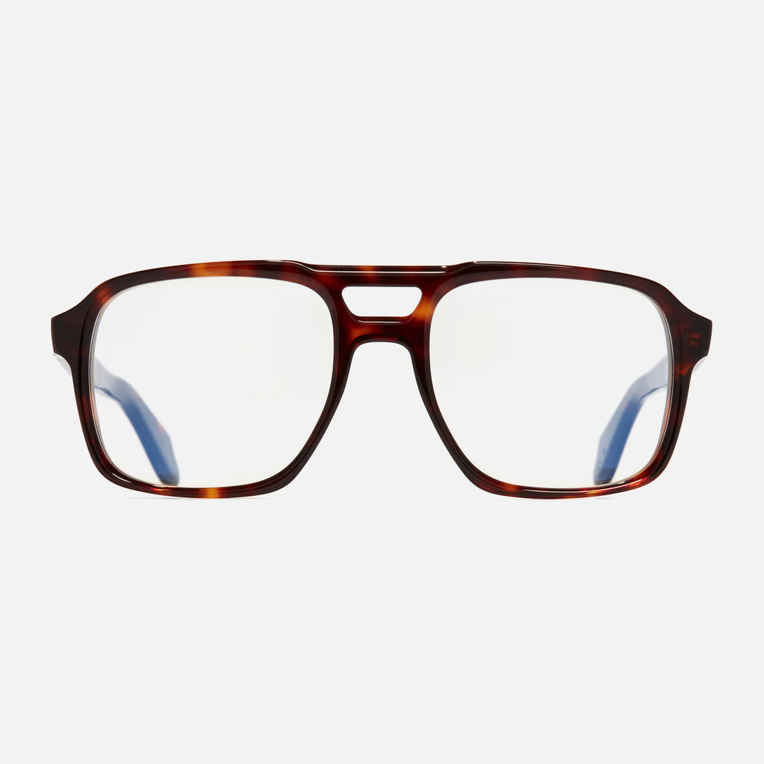 CUTLER AND GROSS 1394 AVIATOR OPTICAL GLASSES- DARK TURTLE