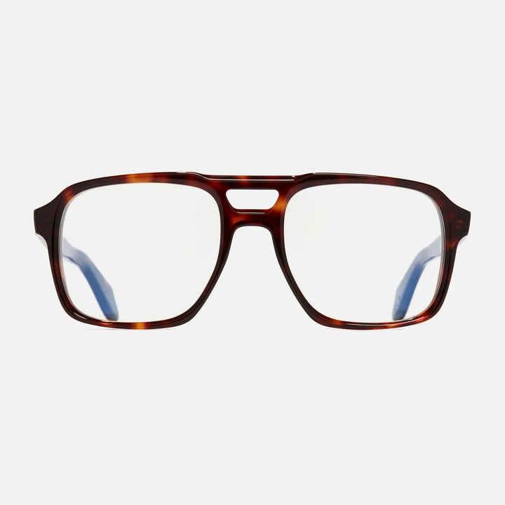 CUTLER AND GROSS 1394 AVIATOR OPTICAL GLASSES- DARK TURTLE