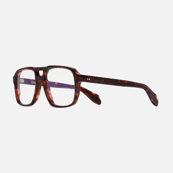 CUTLER AND GROSS 1394 AVIATOR OPTICAL GLASSES- DARK TURTLE