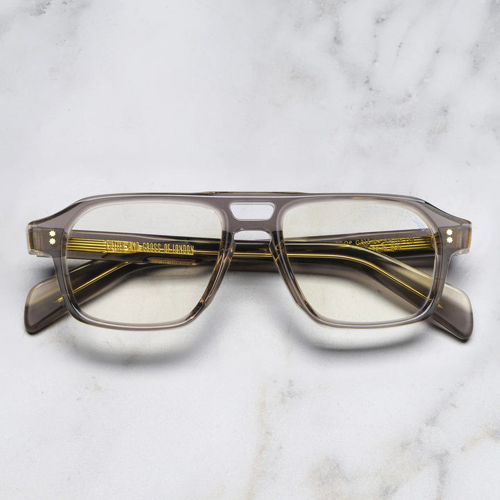 CUTLER AND GROSS GR15 AVIATOR OPTICAL-GREY ON GRANNY CHIC