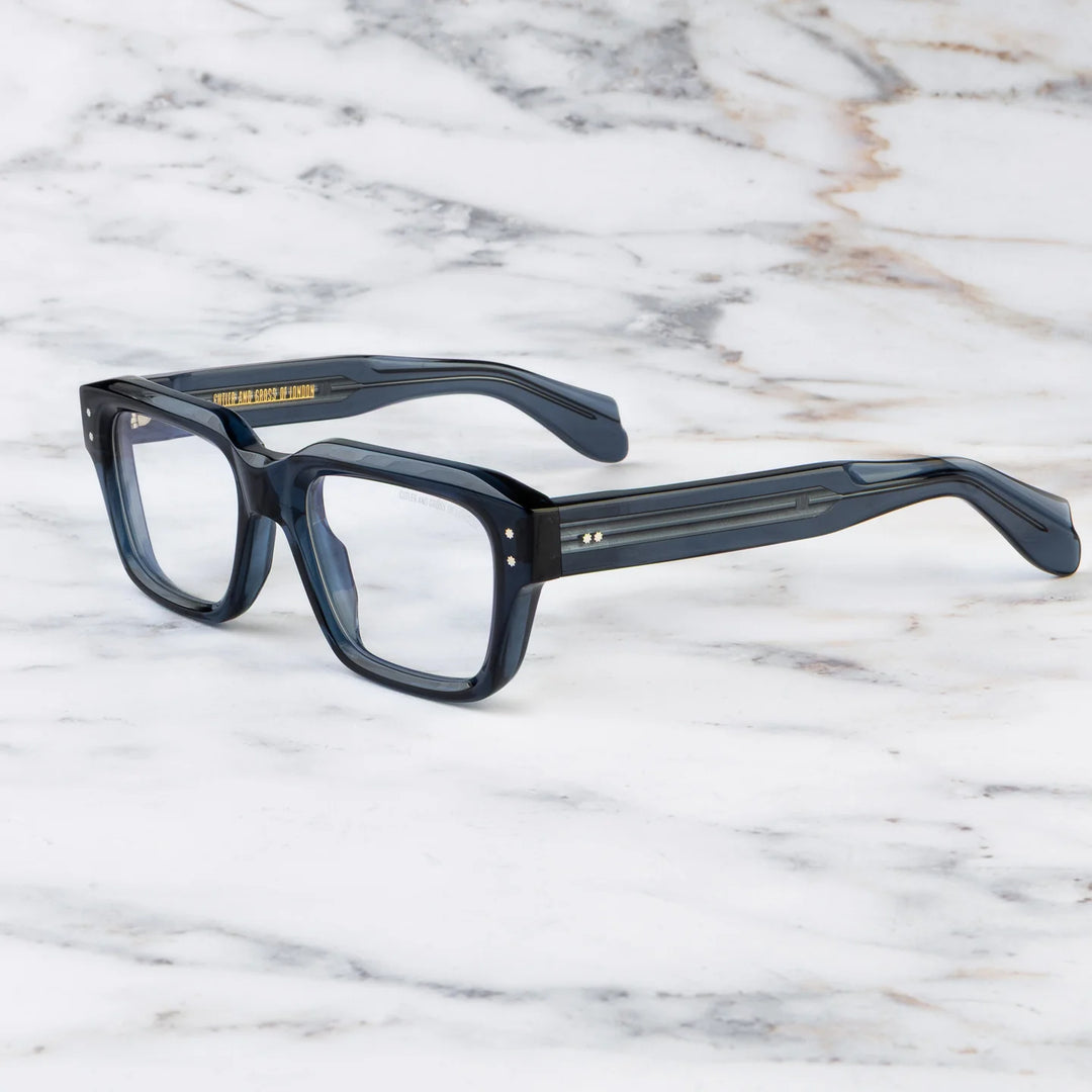 CUTLER AND GROSS SERPENTINE COLLECTION 1432 - DEEP BLUE