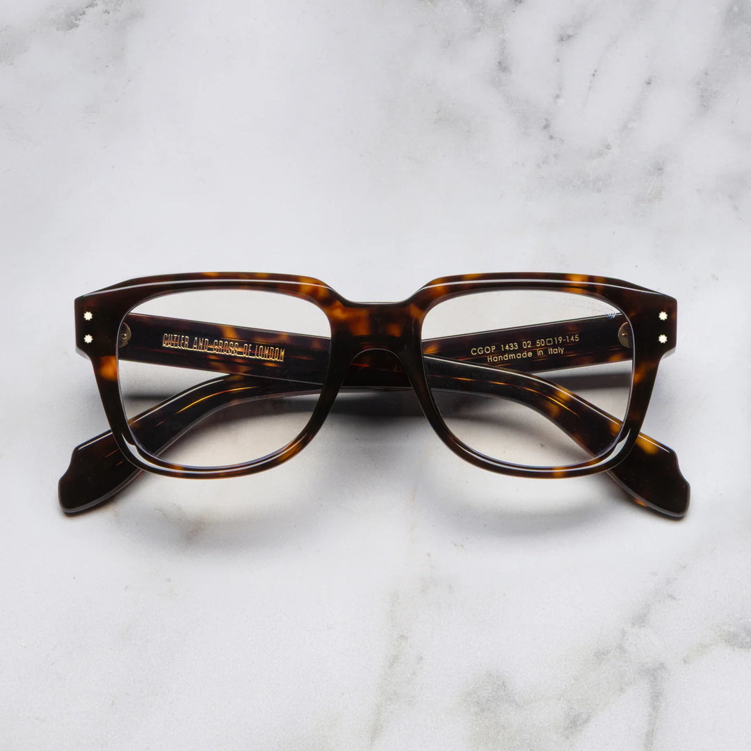 CUTLER AND GROSS SERPENTINE COLLECTION 1433 - DARK HAVANA