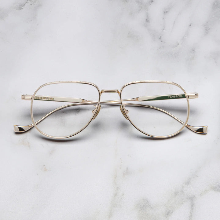 CUTLER AND GROSS KNIGHTSBRIDGE GREEN PEMBROKE 1429-GOLD