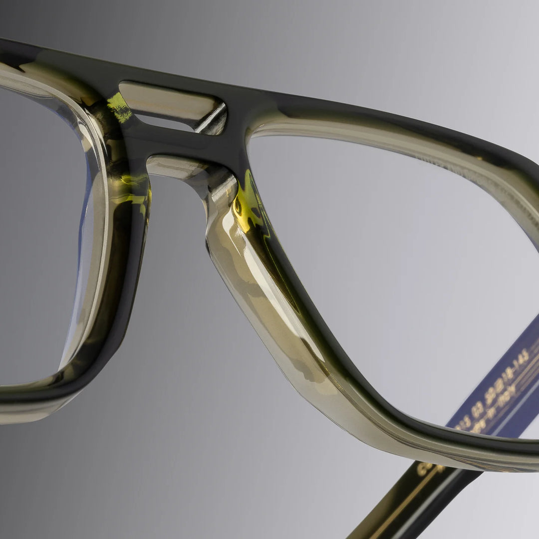 CUTLER AND GROSS GR15 AVIATOR OPTICAL - MULTI OLIVE