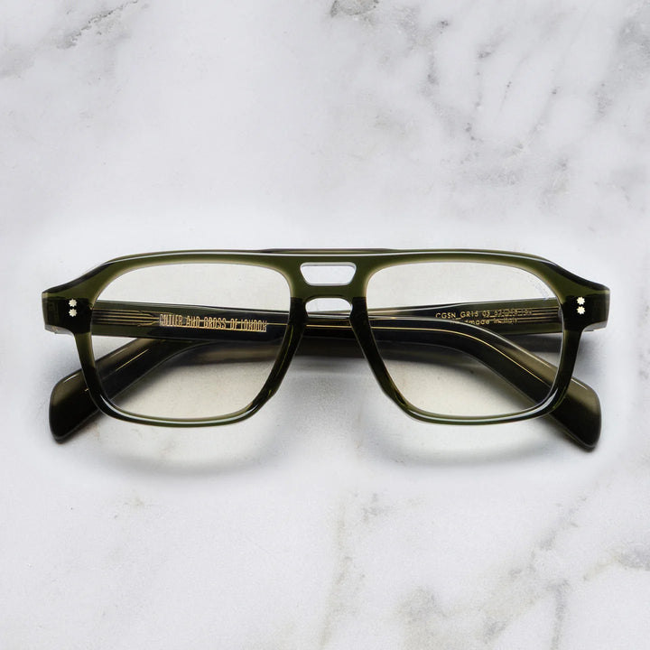 CUTLER AND GROSS GR15 AVIATOR OPTICAL - MULTI OLIVE