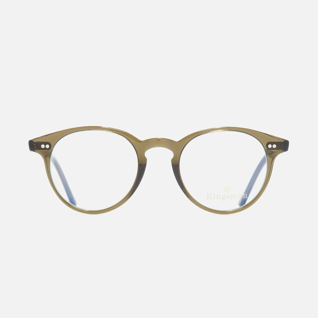 CUTLER AND GROSS KINGSMAN ROUND OPTICAL 0710-OLIVE