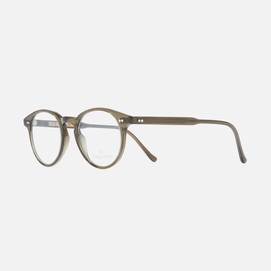 CUTLER AND GROSS KINGSMAN ROUND OPTICAL 0710-OLIVE