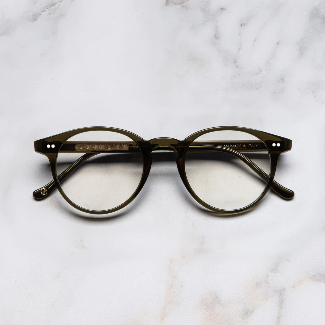 CUTLER AND GROSS KINGSMAN ROUND OPTICAL 0710-OLIVE