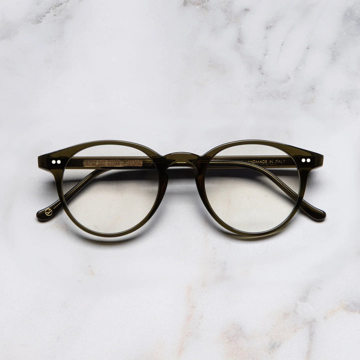 CUTLER AND GROSS KINGSMAN ROUND OPTICAL 0710-OLIVE