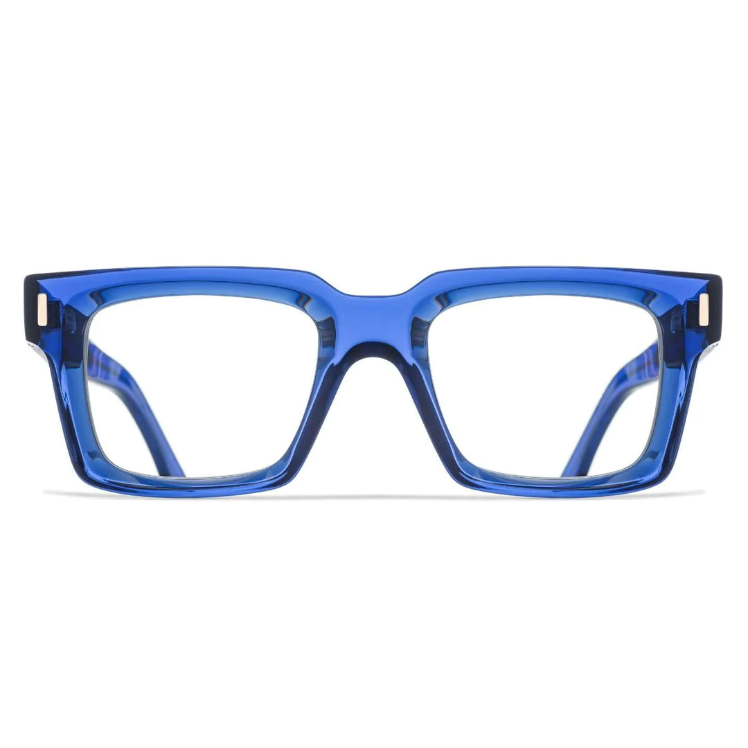 CUTLER AND GROSS 1386 OPTICAL SQUARE GLASSES - PRUSSIAN BLUE