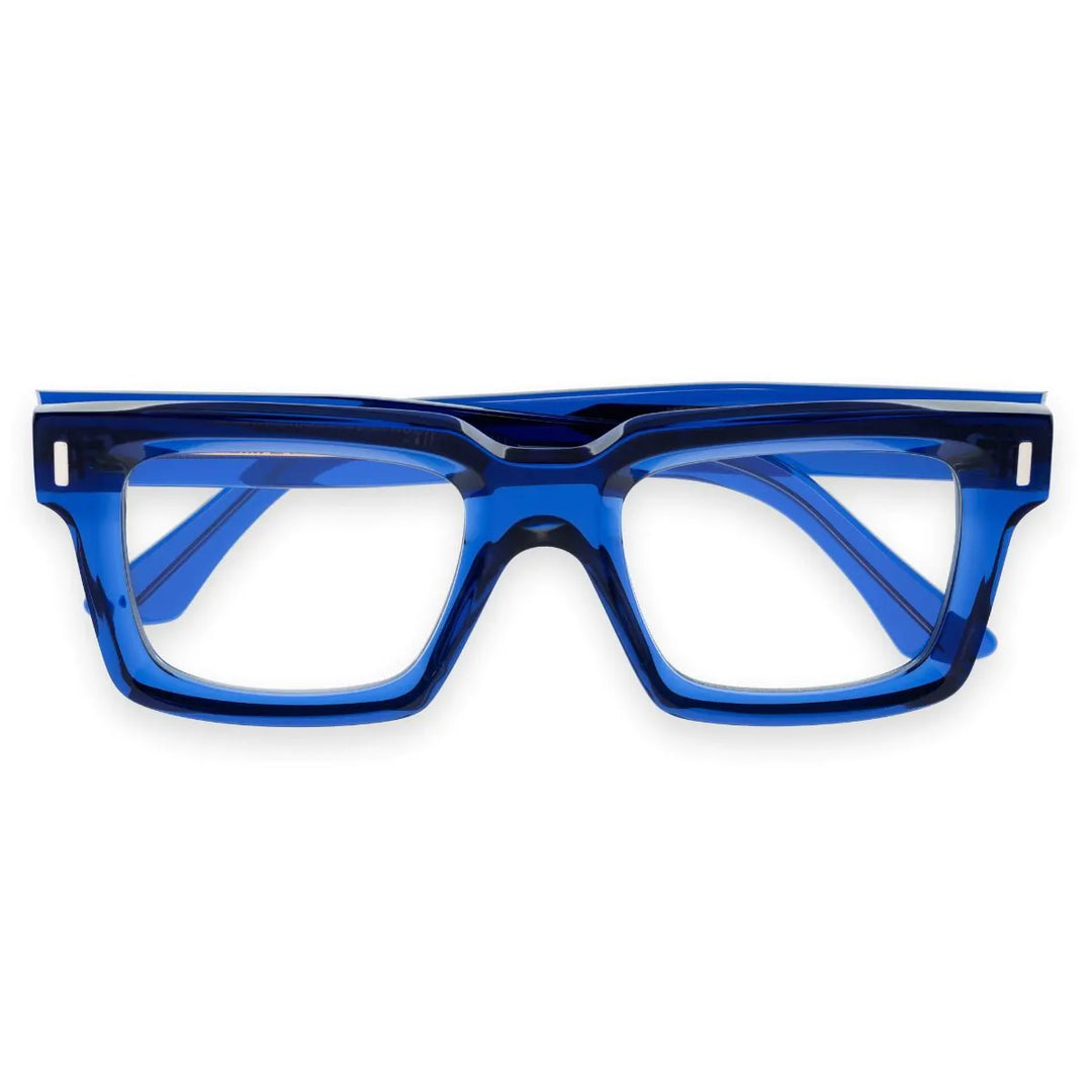 CUTLER AND GROSS 1386 OPTICAL SQUARE GLASSES - PRUSSIAN BLUE