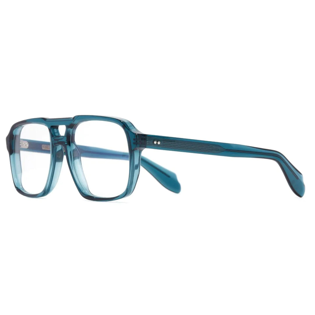 CUTLER AND GROSS 1394 AVIATOR OPTICAL GLASSES-TRIBECA TEAL