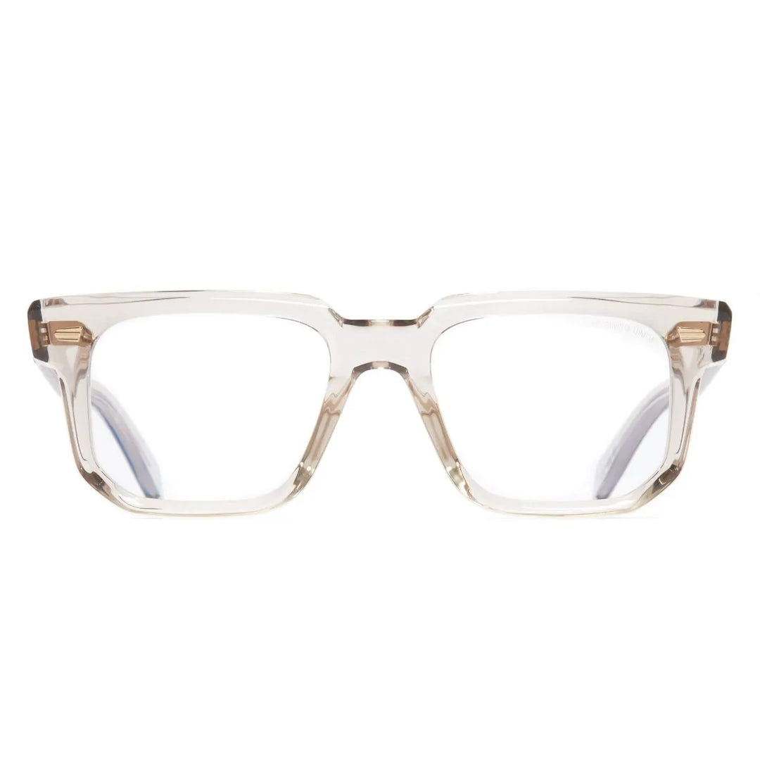 CUTLER AND GROSS 1410 OPTICAL SQUARE GLASSES - SAND CRYSTAL