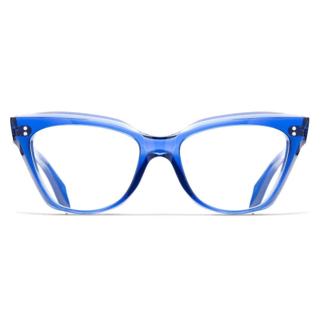 CUTLER AND GROSS 9288 OPTICAL CAT EYE GLASSES - PRUSSIAN BLUE