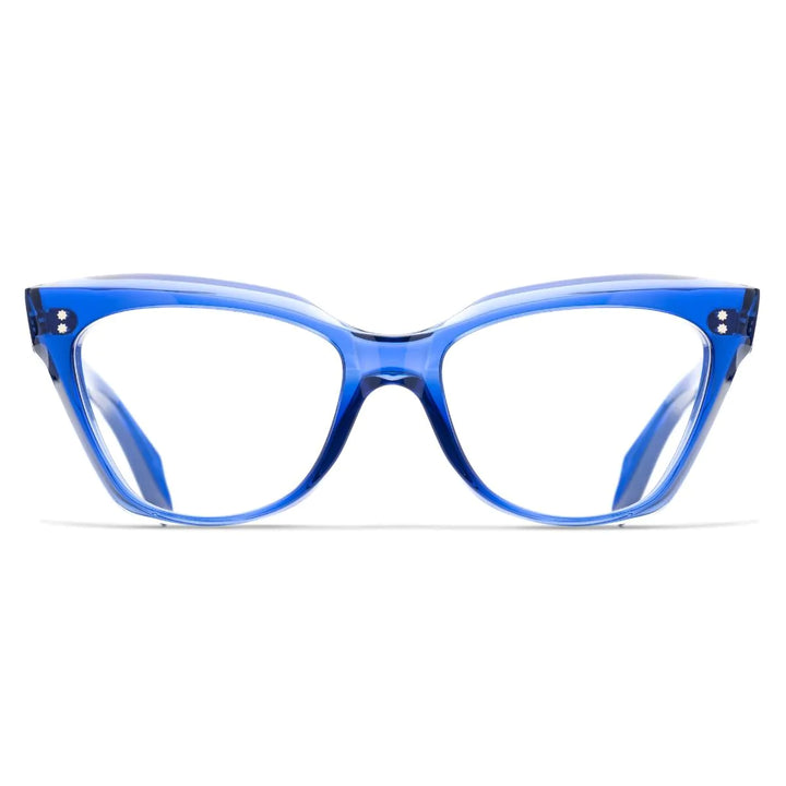 CUTLER AND GROSS 9288 OPTICAL CAT EYE GLASSES - PRUSSIAN BLUE