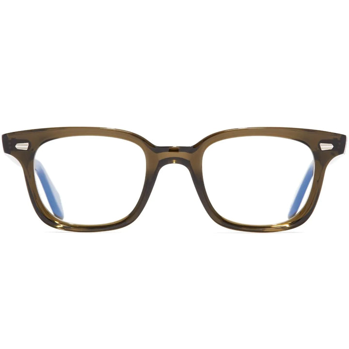 CUTLER AND GROSS 9521 SQUARE OPTICAL GLASSES - OLIVE