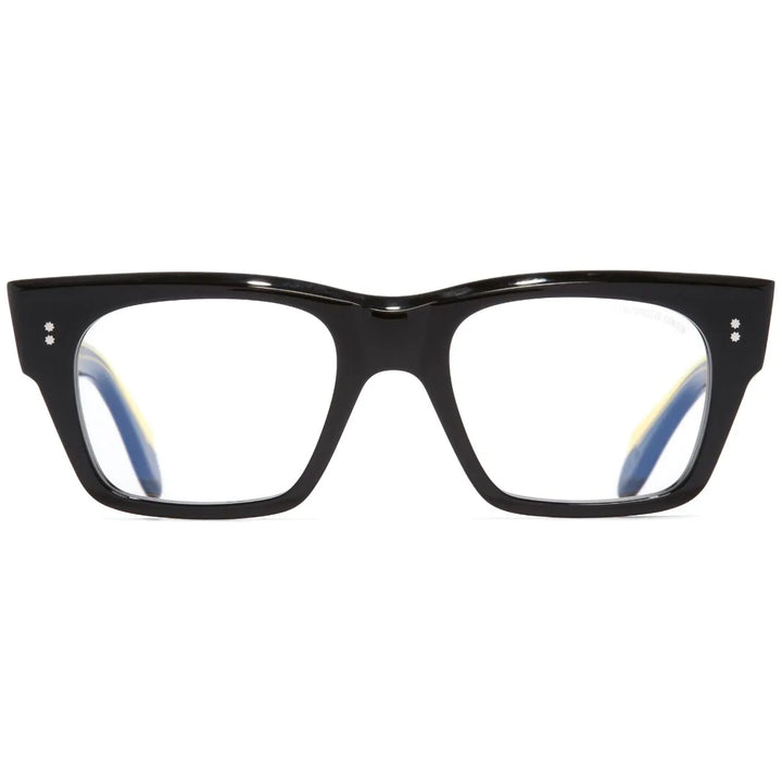 CUTLER AND GROSS 9690 OPTICAL SQUARE GLASSES-BLACK ON GOLD