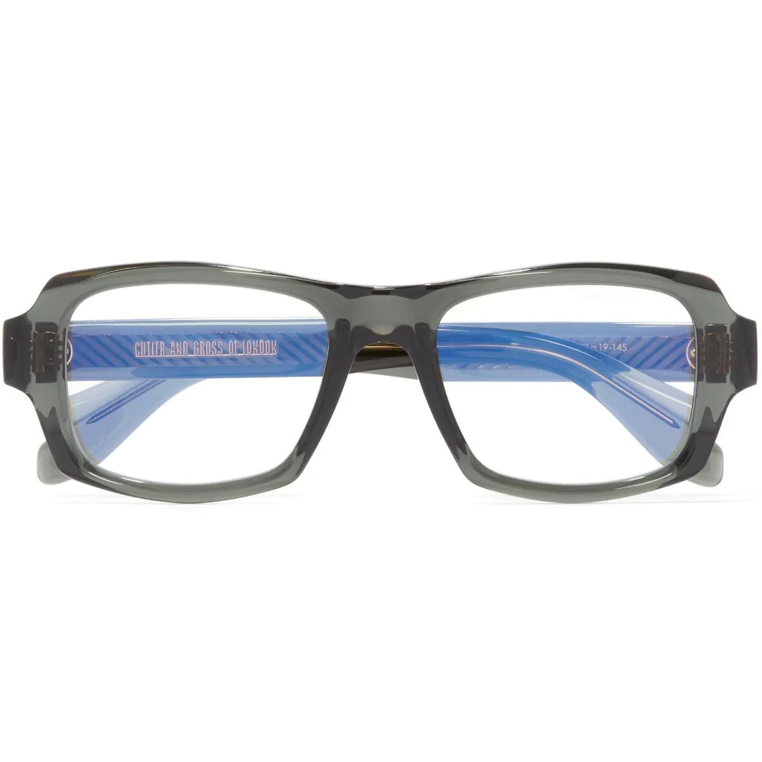 CUTLER AND GROSS 9894 OPTICAL SQUARE GLASSES-AVIATOR BLUE