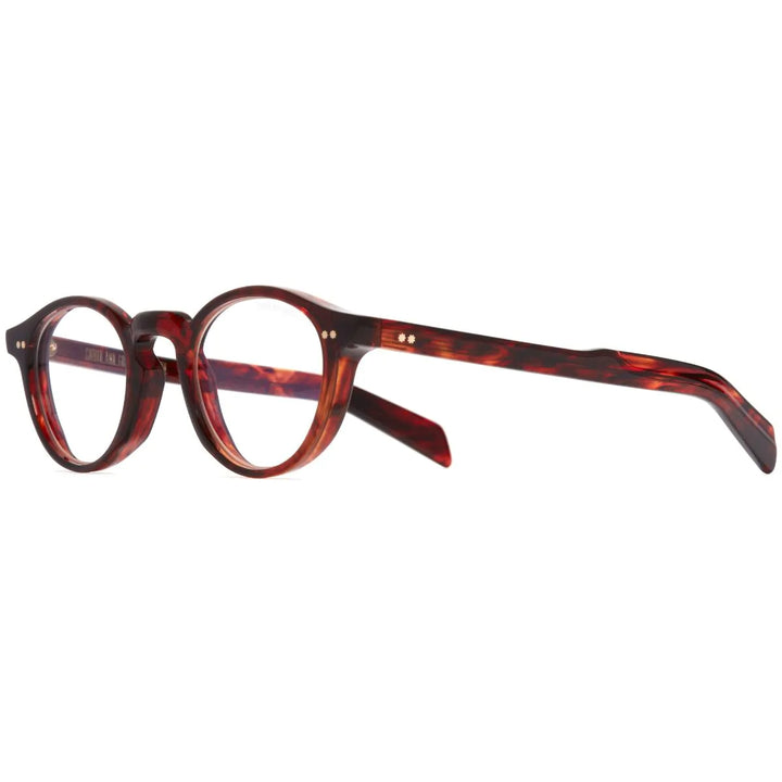 GR04 ROUND OPTICAL GLASSES - RED HAVANA