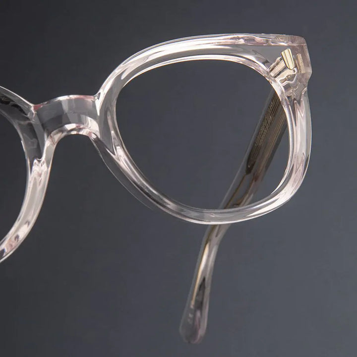 CUTLER AND GROSS 9298 OPTICAL CAT EYE GLASSES - NUDE PINK