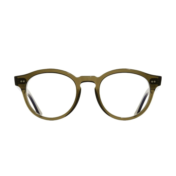 CUTLER AND GROSS 1378 OPTICAL ROUND GLASSES - OLIVE